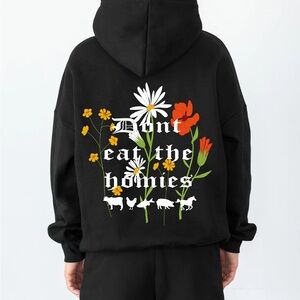 Black Graphic Hoodie